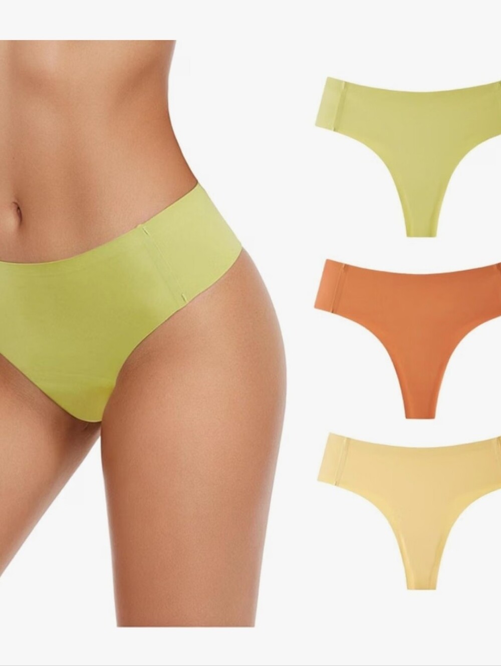 Women's Seamless Thong Underwear & Full Coverage, Comfortable Fit